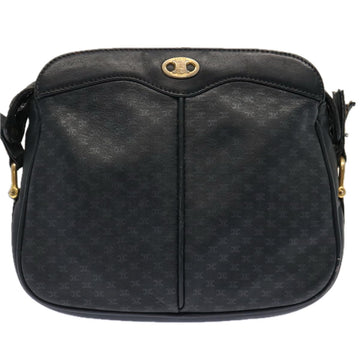 CELINE Macadam Canvas Shoulder Bag Navy Auth ep3990 - 0