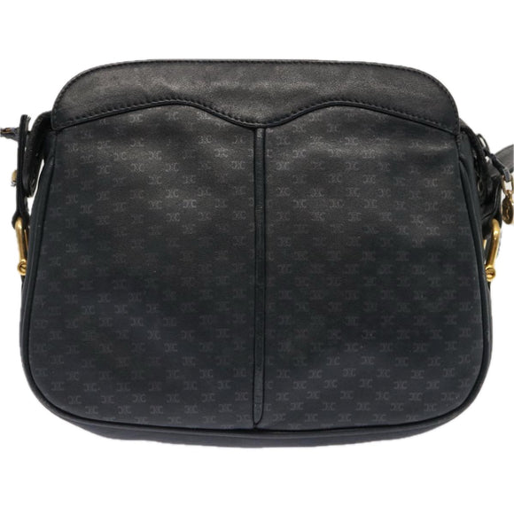 CELINE Macadam Canvas Shoulder Bag Navy Auth ep3990