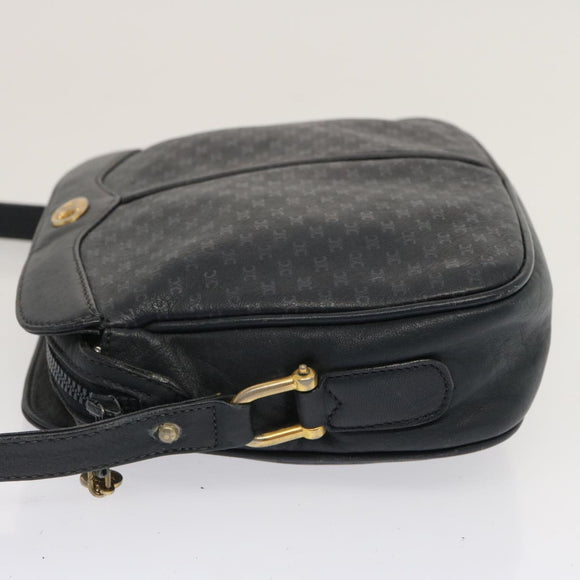 CELINE Macadam Canvas Shoulder Bag Navy Auth ep3990
