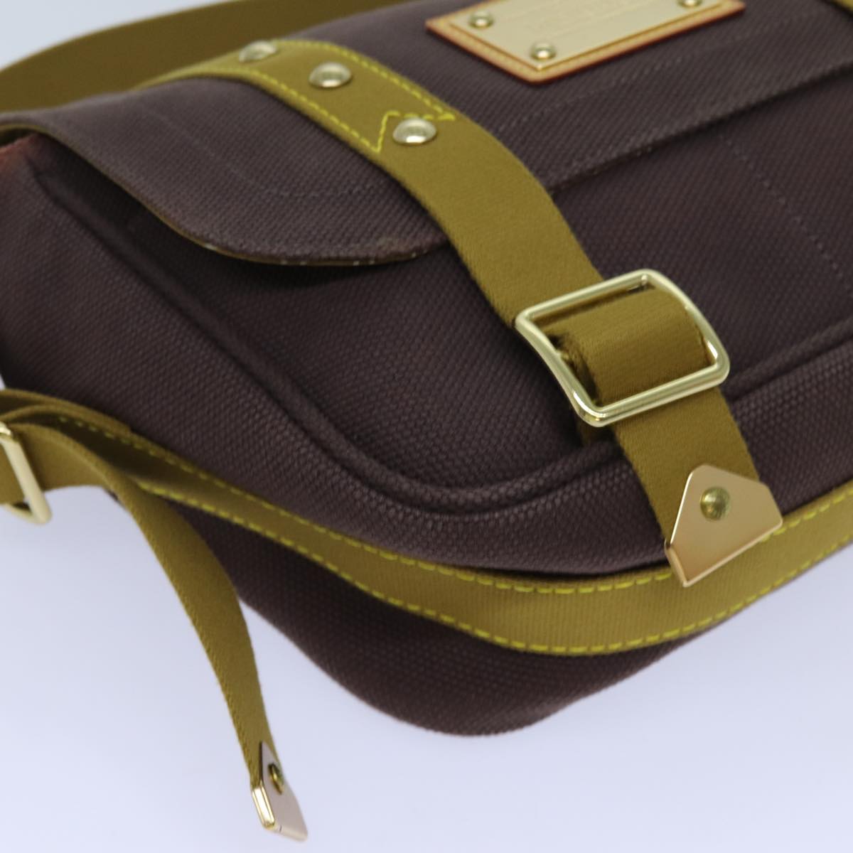 LOUIS VUITTON Antigua Buzzus PM Shoulder Bag Brown M40080 LV Auth ep4010