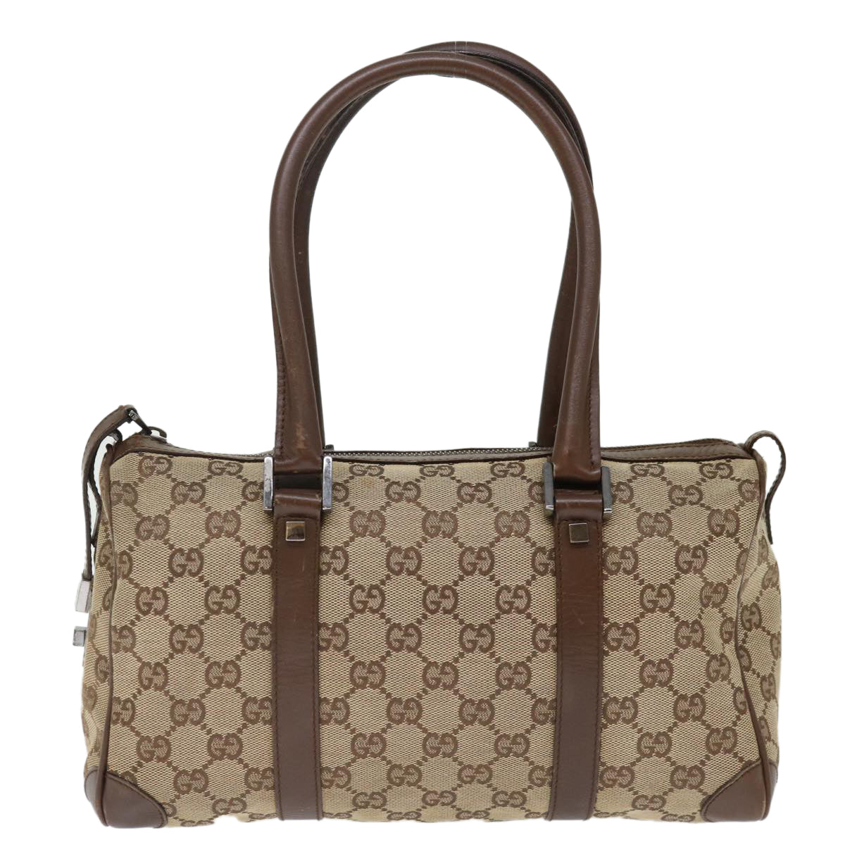 GUCCI GG Canvas Hand Bag Beige 30458 Auth ep4037