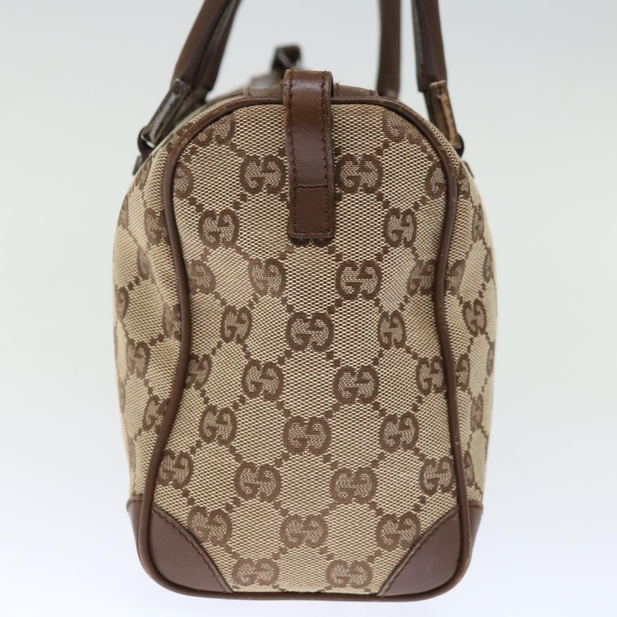 GUCCI GG Canvas Hand Bag Beige 30458 Auth ep4037