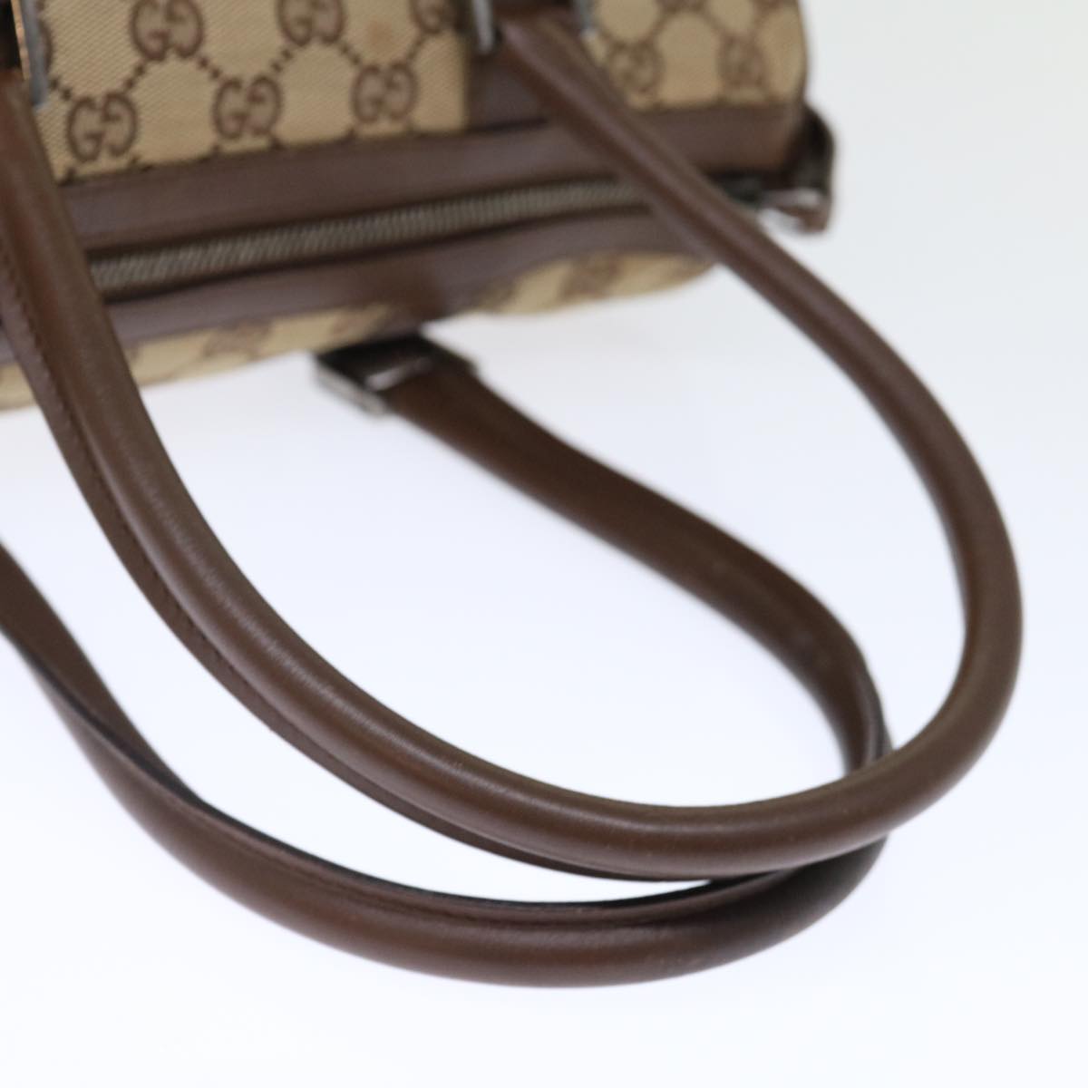 GUCCI GG Canvas Hand Bag Beige 30458 Auth ep4037