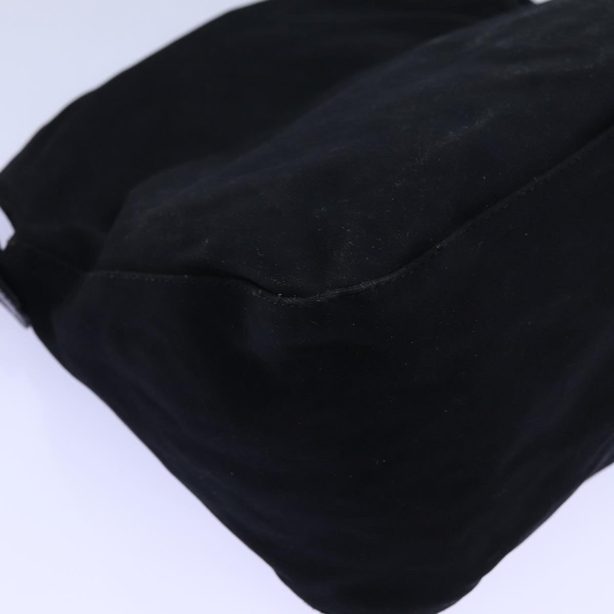 FENDI Mamma Baguette Shoulder Bag Nylon Black Auth ep4044