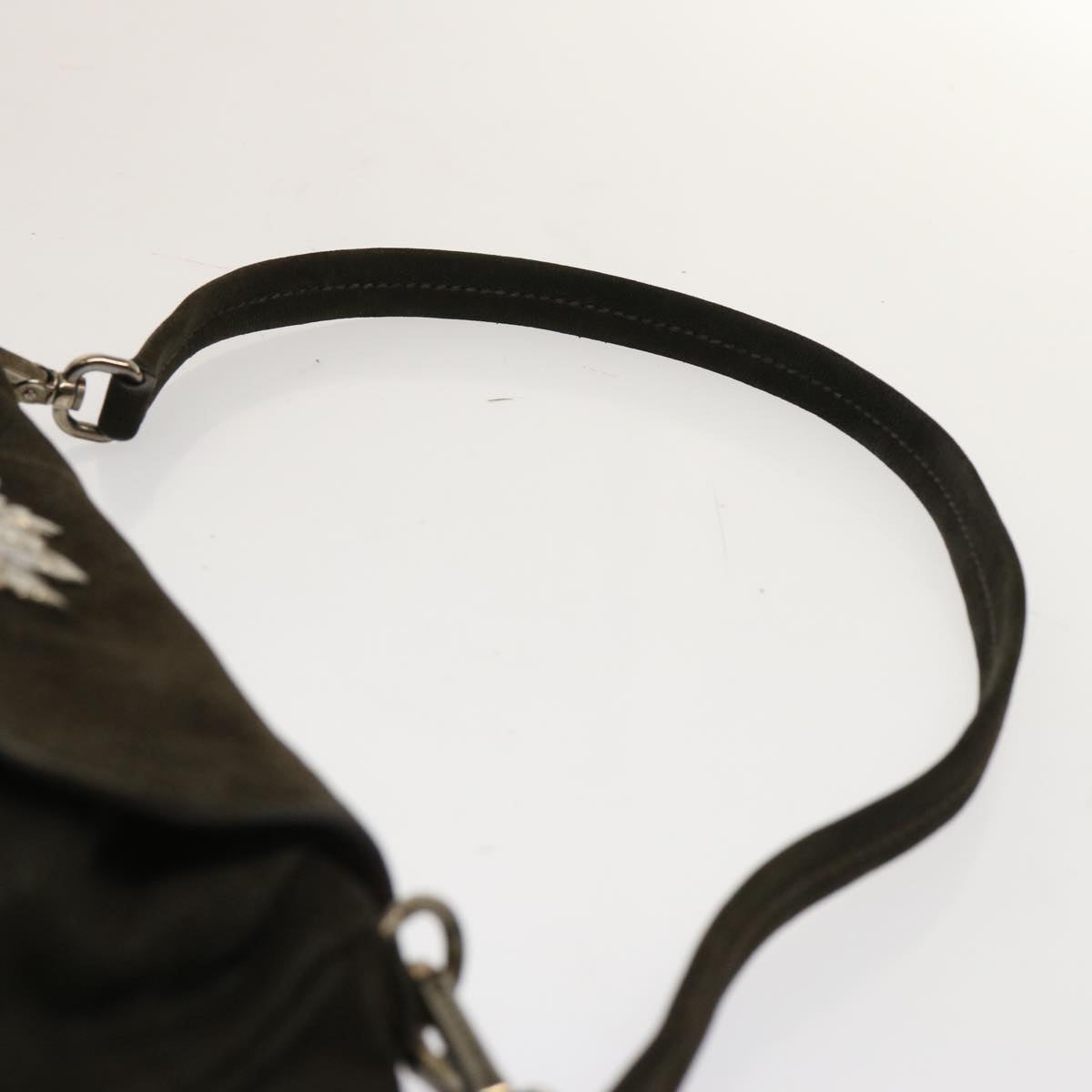 PRADA Shoulder Bag Leather Brown Auth ep4116