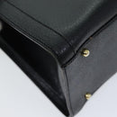 GUCCI Bamboo Hand Bag Leather Black 002 1095 0260 Auth ep4125-14