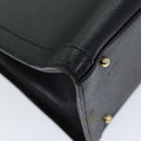 GUCCI Bamboo Hand Bag Leather Black 002 1095 0260 Auth ep4125-16