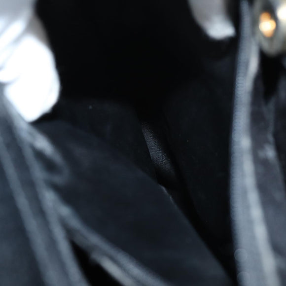 GUCCI Bamboo Hand Bag Leather Black 002 1095 0260 Auth ep4125