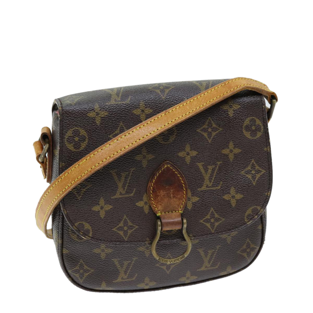 LOUIS VUITTON Monogram Saint Cloud MM Shoulder Bag M51243 LV Auth ep4138