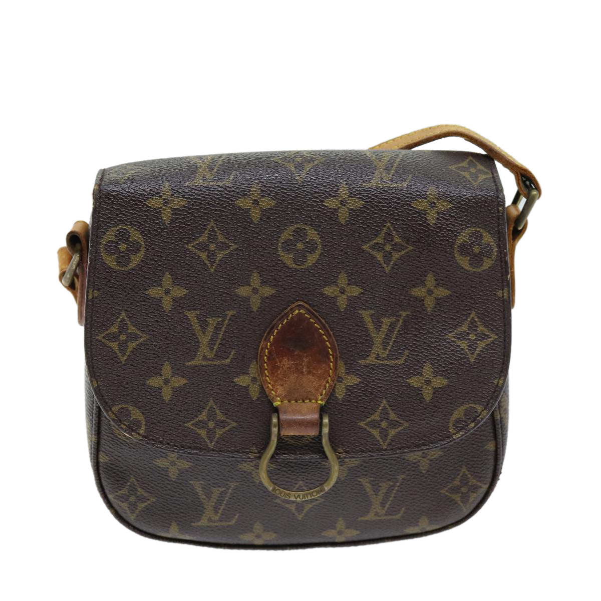 LOUIS VUITTON Monogram Saint Cloud MM Shoulder Bag M51243 LV Auth ep4138