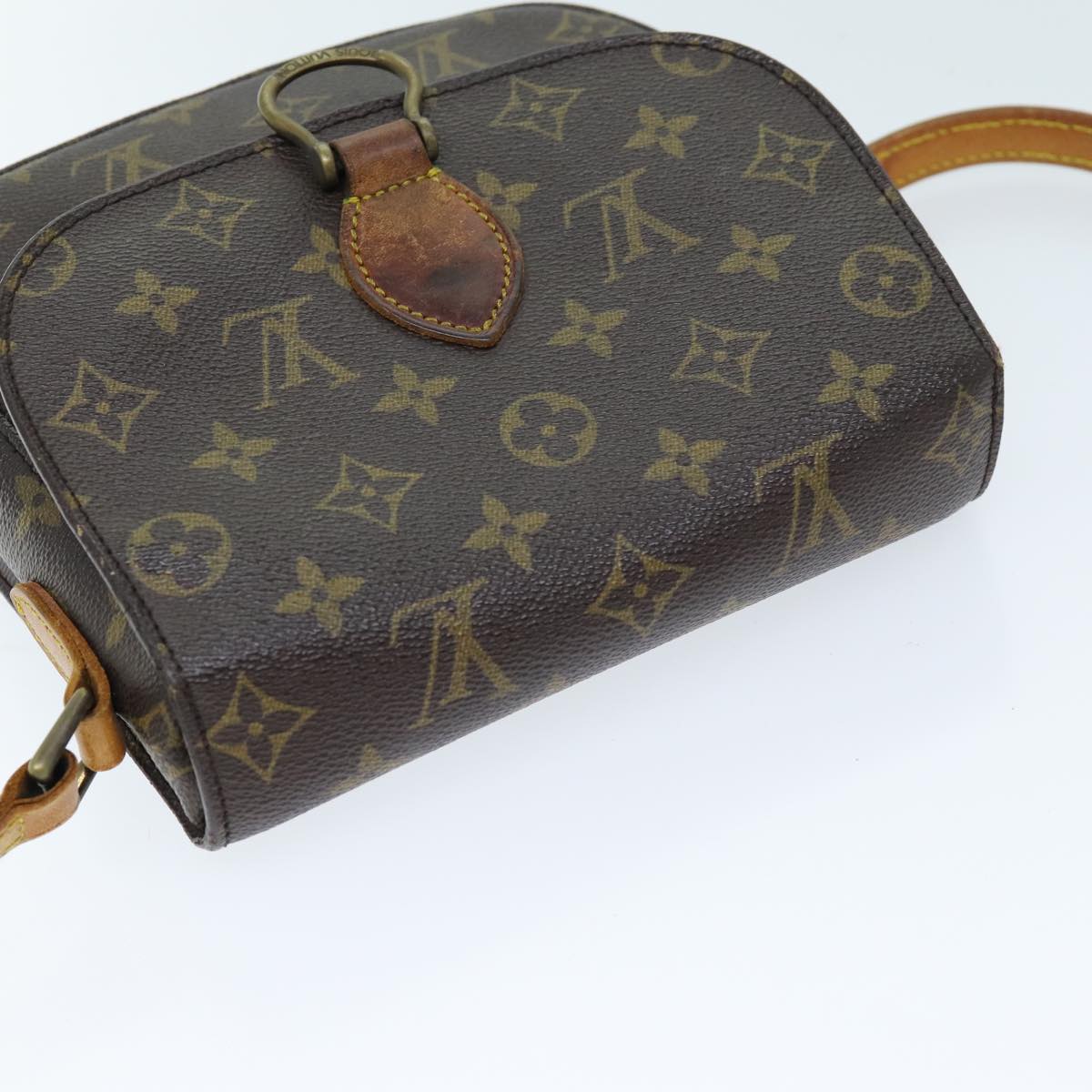 LOUIS VUITTON Monogram Saint Cloud MM Shoulder Bag M51243 LV Auth ep4138