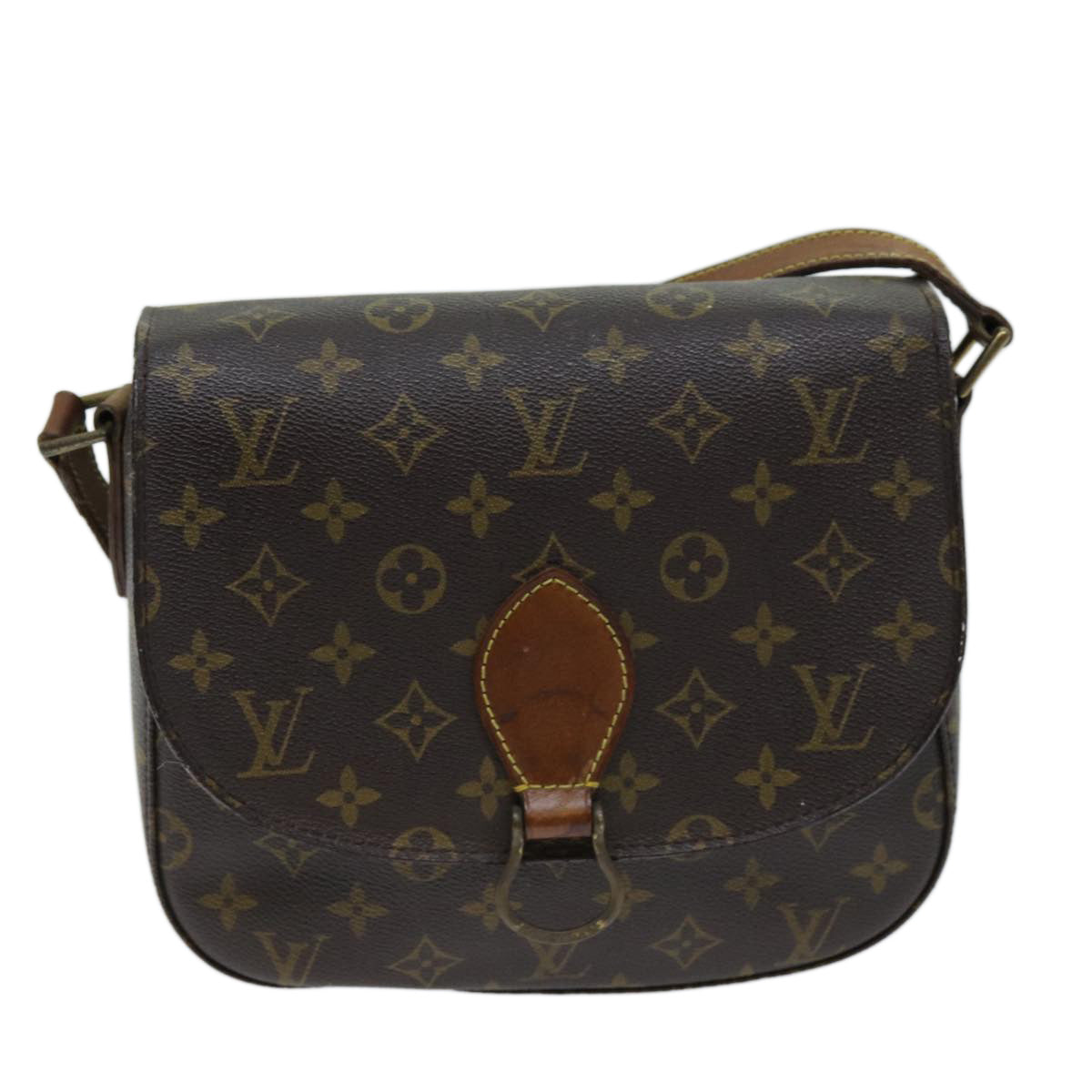 LOUIS VUITTON Monogram Saint Cloud GM Shoulder Bag M51242 LV Auth ep4165