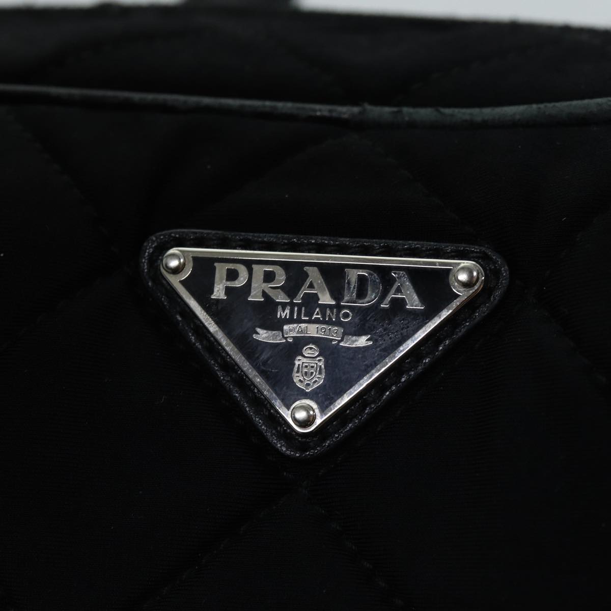 PRADA Hand Bag Canvas 2way Black Auth ep4171