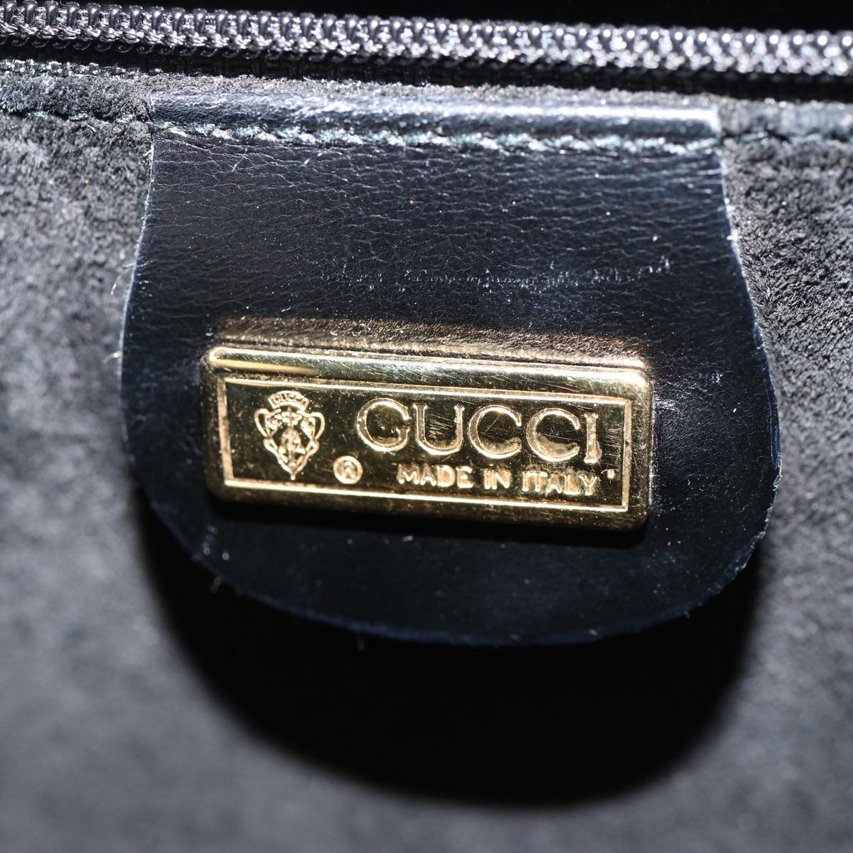 GUCCI Shoulder Bag Leather Black 001 406 0929 Auth ep4190