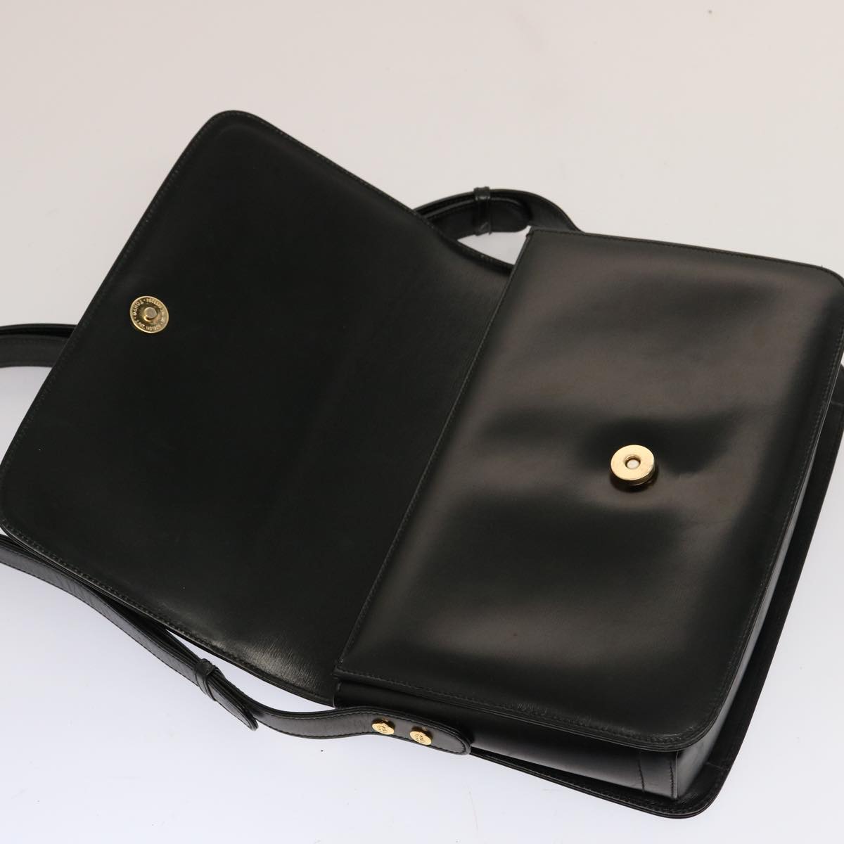 GUCCI Shoulder Bag Leather Black 001 406 0929 Auth ep4190