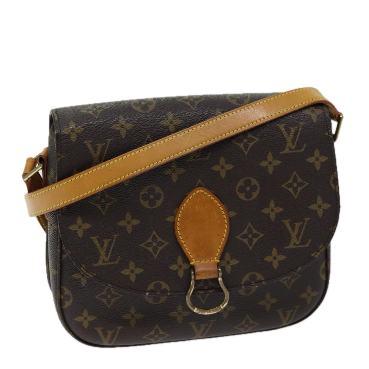 LOUIS VUITTON Monogram Saint Cloud GM Shoulder Bag M51242 Auth ep4197