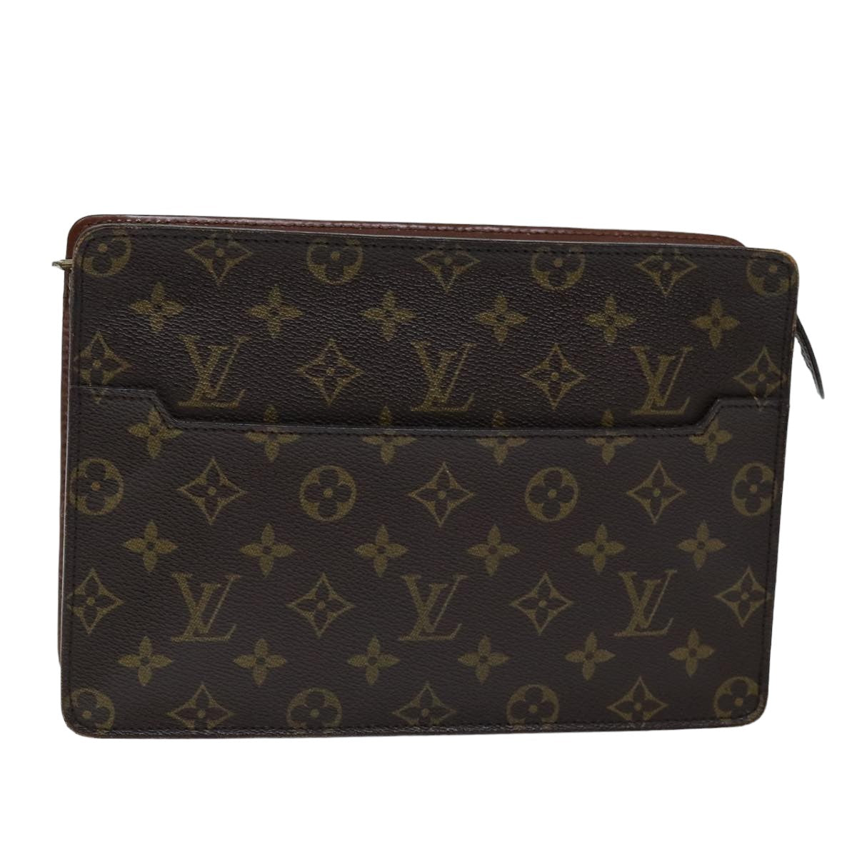 LOUIS VUITTON Monogram Pochette Homme Clutch Bag M51795 LV Auth ep4209