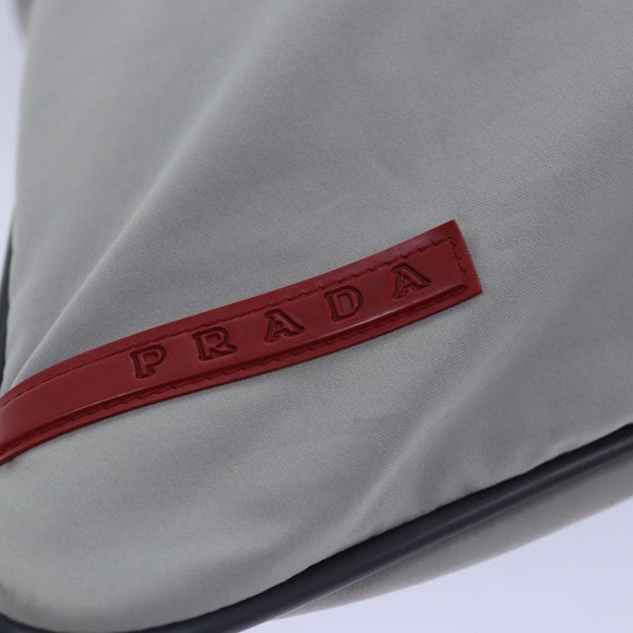 PRADA Sports Tote Bag Nylon Gray Auth ep4219