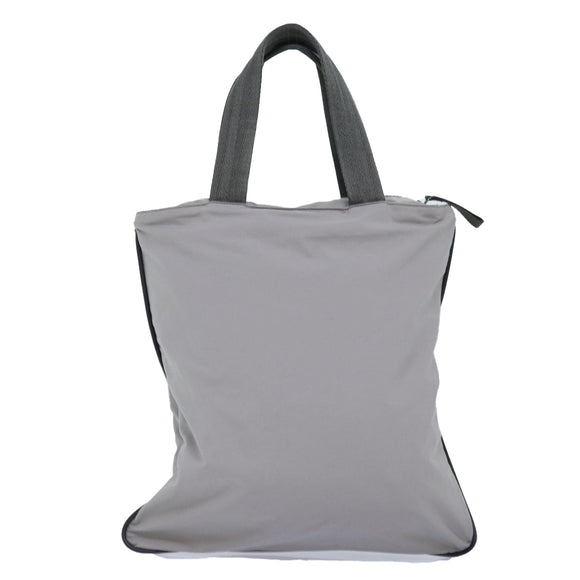 PRADA Sports Tote Bag Nylon Gray Auth ep4219