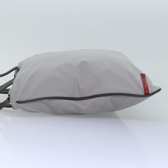 PRADA Sports Tote Bag Nylon Gray Auth ep4219