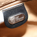 GUCCI Micro GG Canvas Shoulder Bag PVC Leather Beige Black Auth ep4221-16