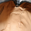 GUCCI Micro GG Canvas Shoulder Bag PVC Leather Beige Black Auth ep4221-19