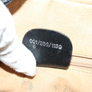 GUCCI Micro GG Canvas Shoulder Bag PVC Leather Beige Black Auth ep4221-22