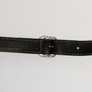 GUCCI Micro GG Canvas Shoulder Bag PVC Leather Beige Black Auth ep4221-8