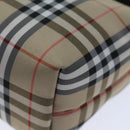 BURBERRY Pouch Nylon Beige Black Auth ep4226-9
