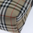 BURBERRY Pouch Nylon Beige Black Auth ep4226-15