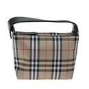 BURBERRY Pouch Nylon Beige Black Auth ep4226-13