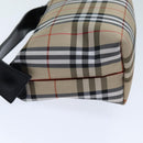 BURBERRY Pouch Nylon Beige Black Auth ep4226-4