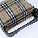 BURBERRY Pouch Nylon Beige Black Auth ep4226-6