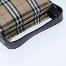 BURBERRY Pouch Nylon Beige Black Auth ep4226-7