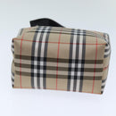 BURBERRY Pouch Nylon Beige Black Auth ep4226-5