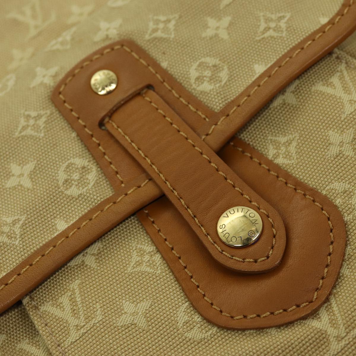 LOUIS VUITTON Monogram Mini Buzas Marie Kate Bag Beige M92323 LV Auth ep4235