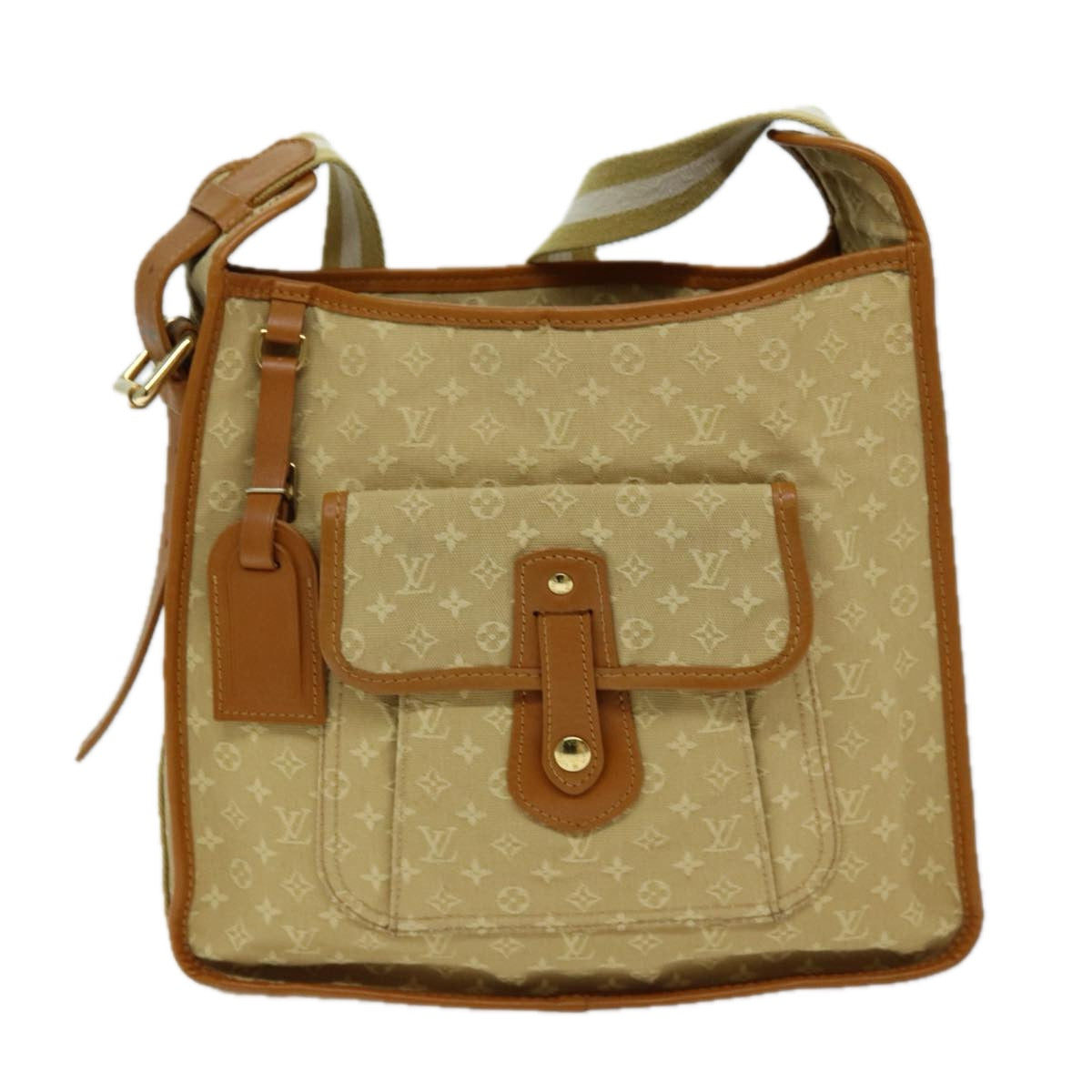 LOUIS VUITTON Monogram Mini Buzas Marie Kate Bag Beige M92323 LV Auth ep4235