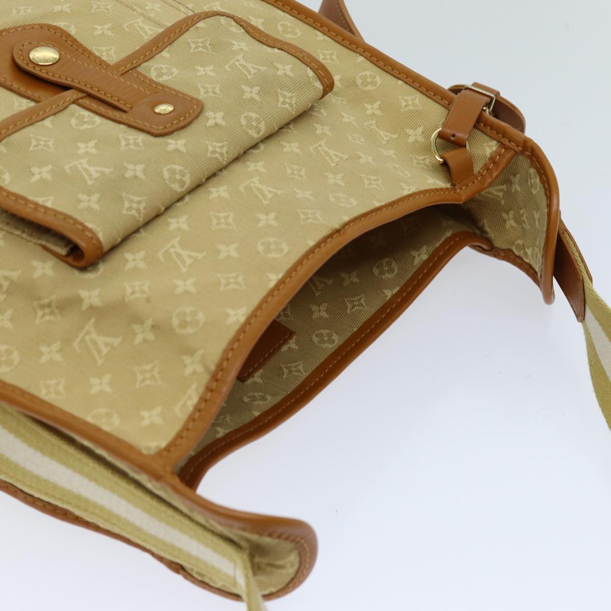 LOUIS VUITTON Monogram Mini Buzas Marie Kate Bag Beige M92323 LV Auth ep4235