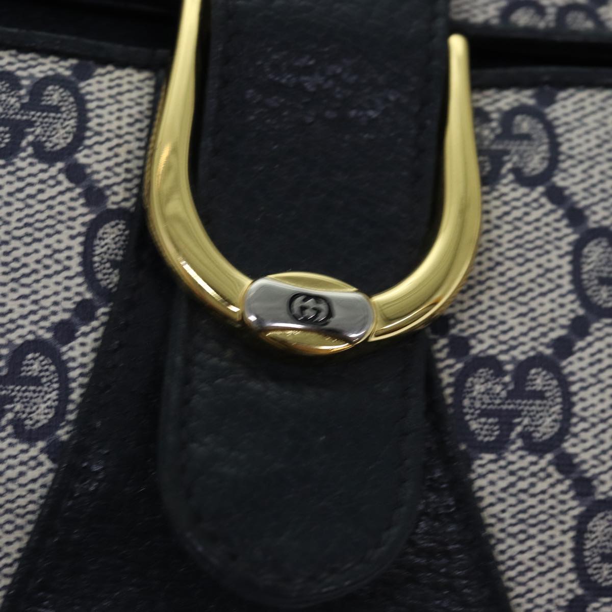 GUCCI GG Supreme Shoulder Bag PVC Navy Auth ep4236