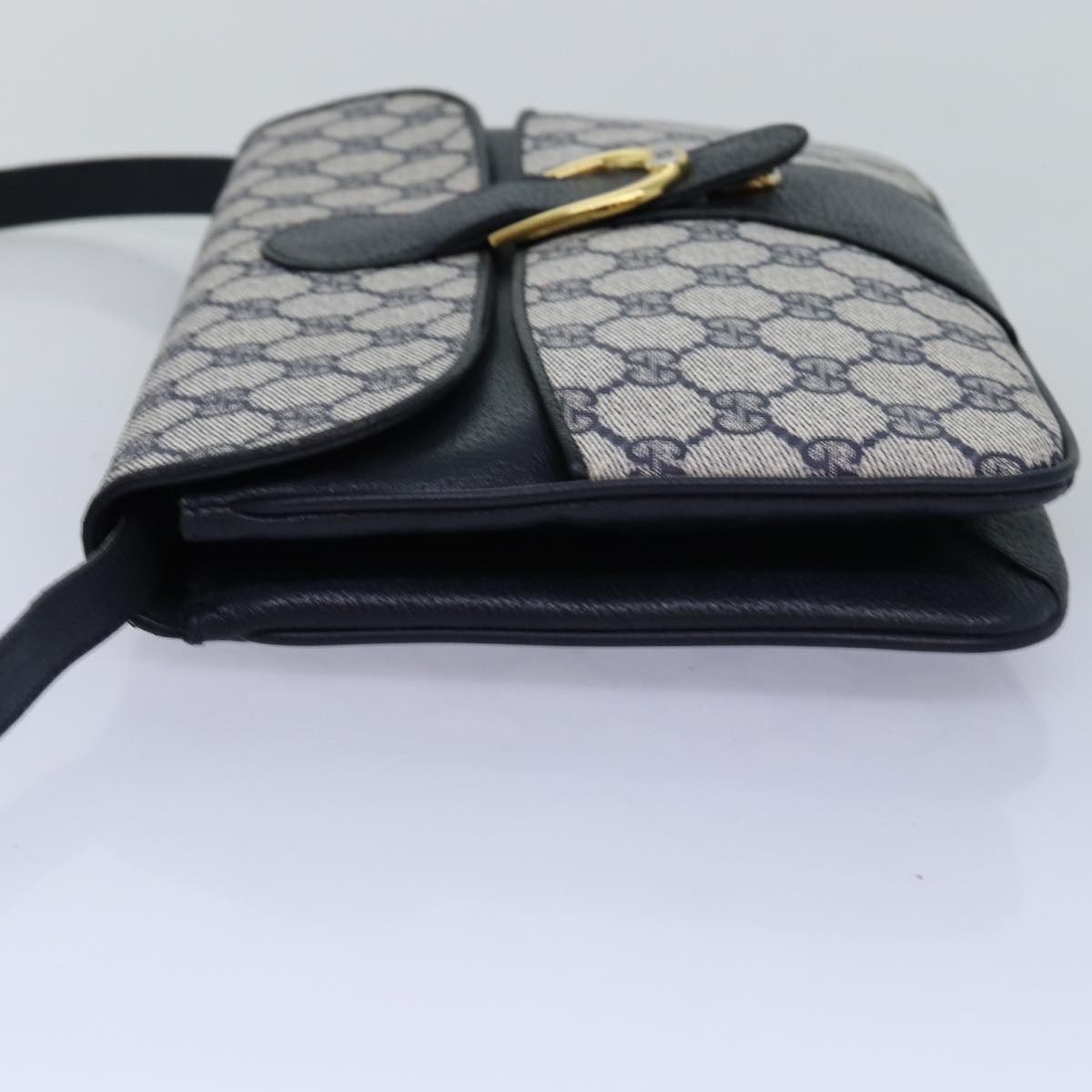 GUCCI GG Supreme Shoulder Bag PVC Navy Auth ep4236