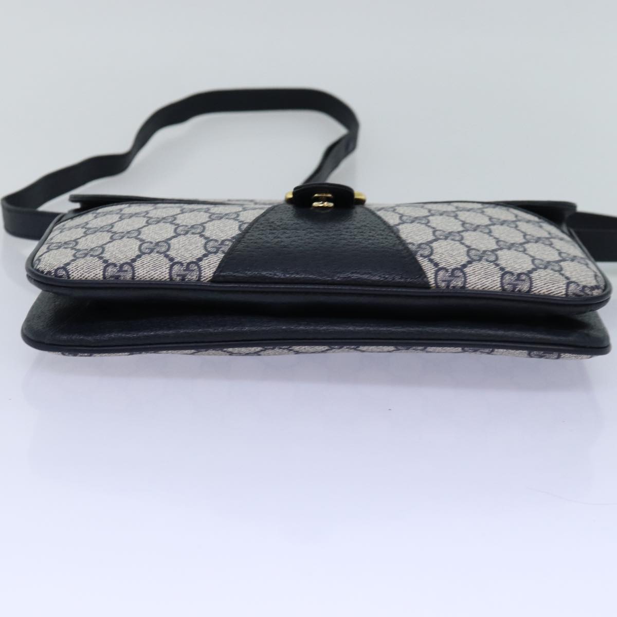 GUCCI GG Supreme Shoulder Bag PVC Navy Auth ep4236