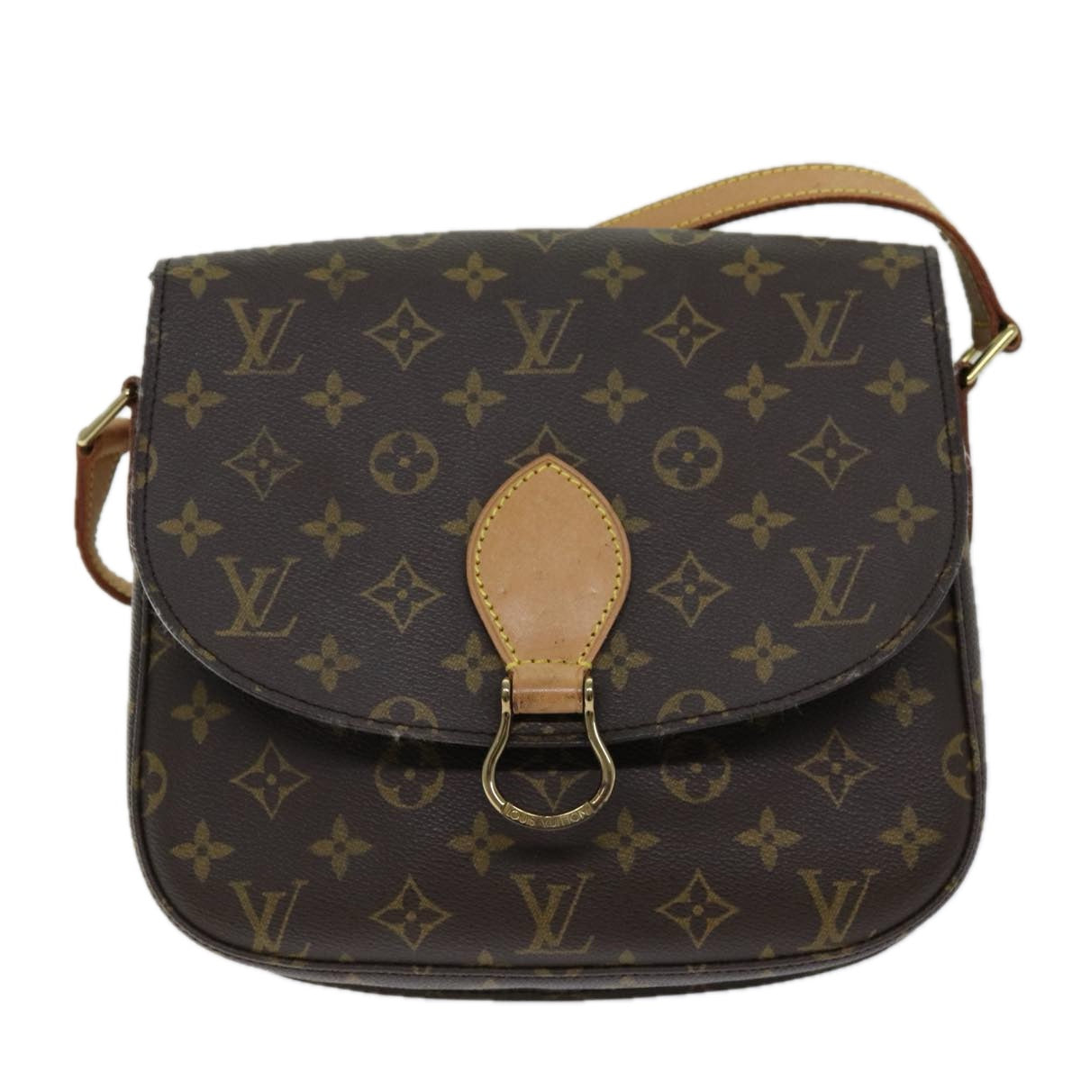 LOUIS VUITTON Monogram Saint Cloud GM Shoulder Bag M51242 Auth ep4237