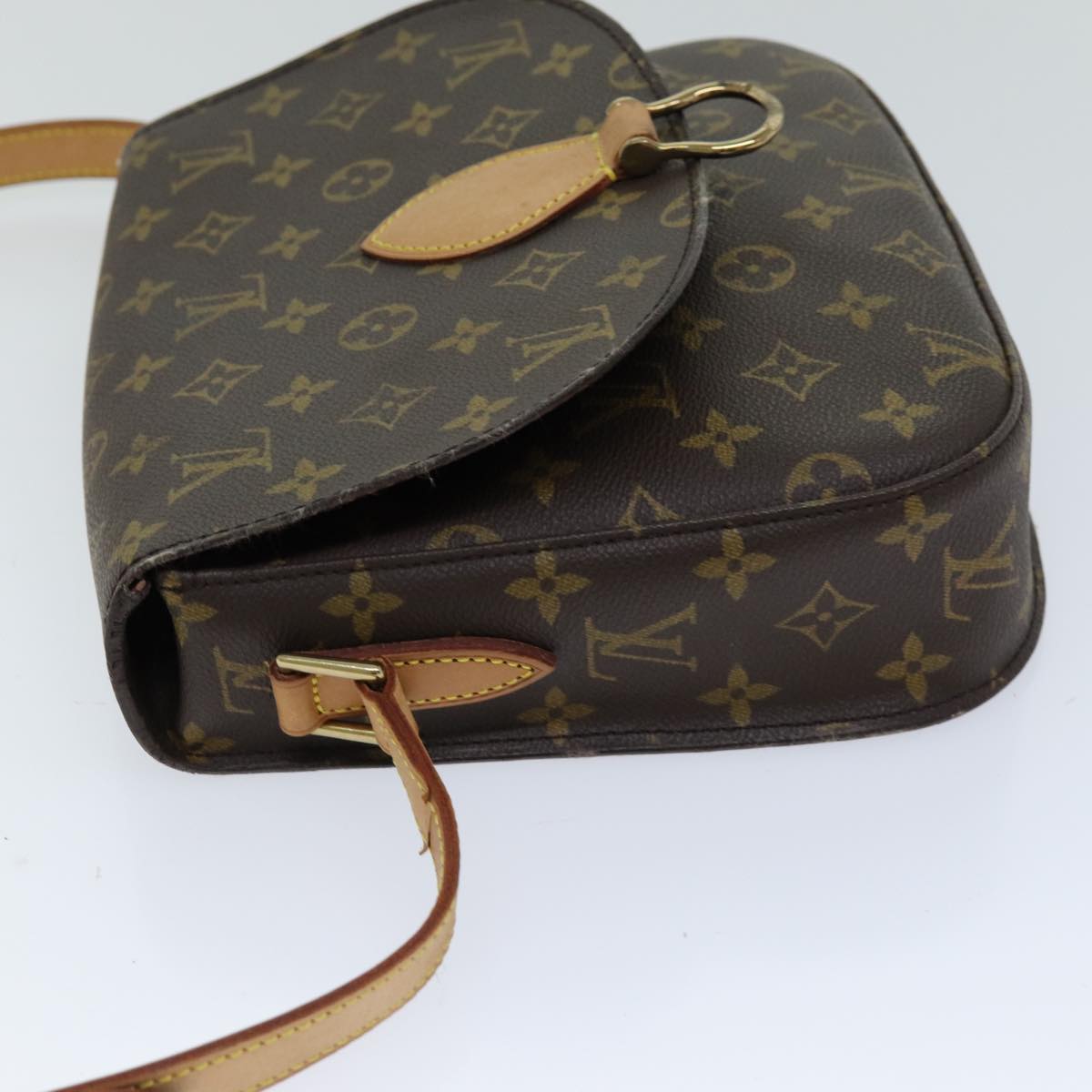 LOUIS VUITTON Monogram Saint Cloud GM Shoulder Bag M51242 Auth ep4237