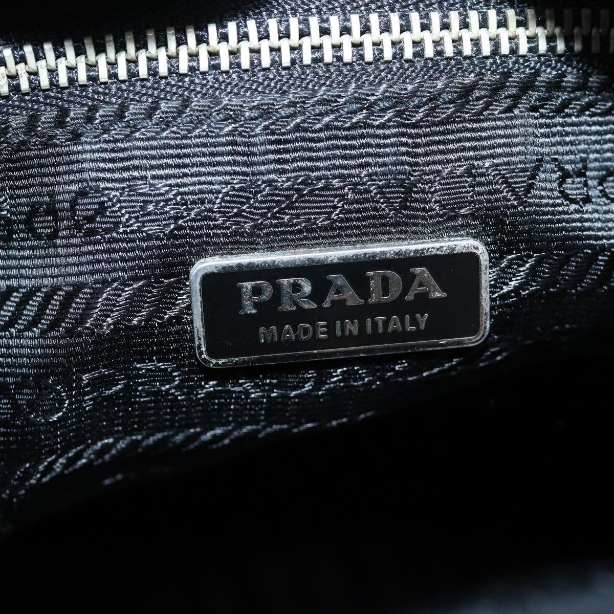 PRADA Hand Bag Nylon Black Auth ep4245