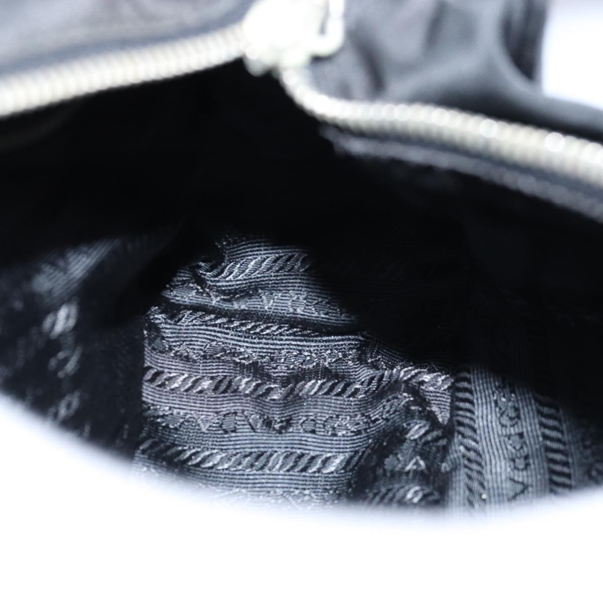 PRADA Hand Bag Nylon Black Auth ep4245