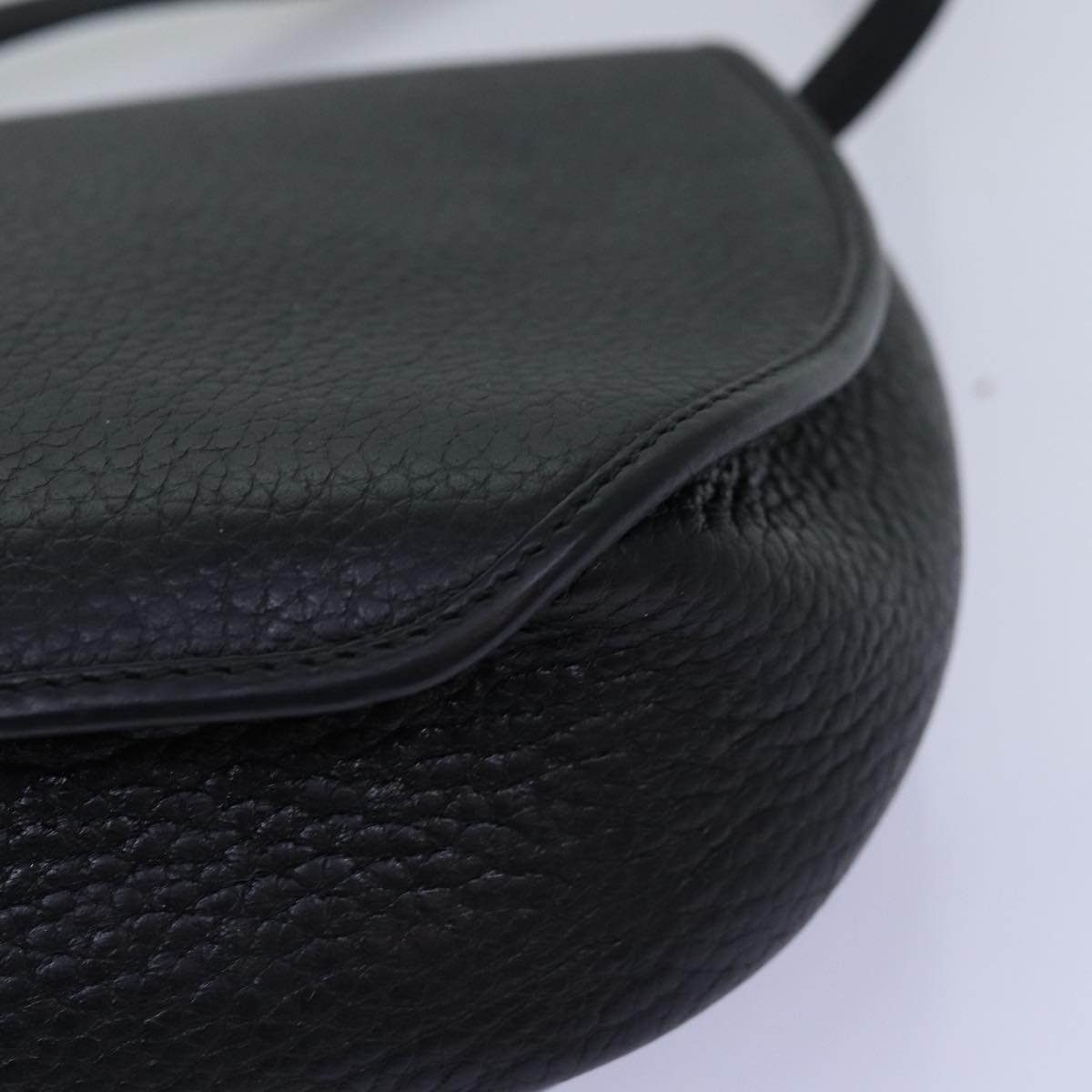 Christian Dior Shoulder Bag Leather Black Auth ep4260