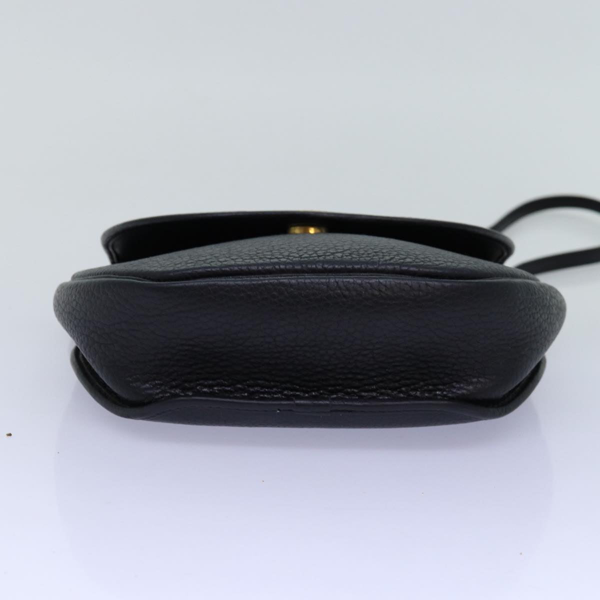 Christian Dior Shoulder Bag Leather Black Auth ep4260