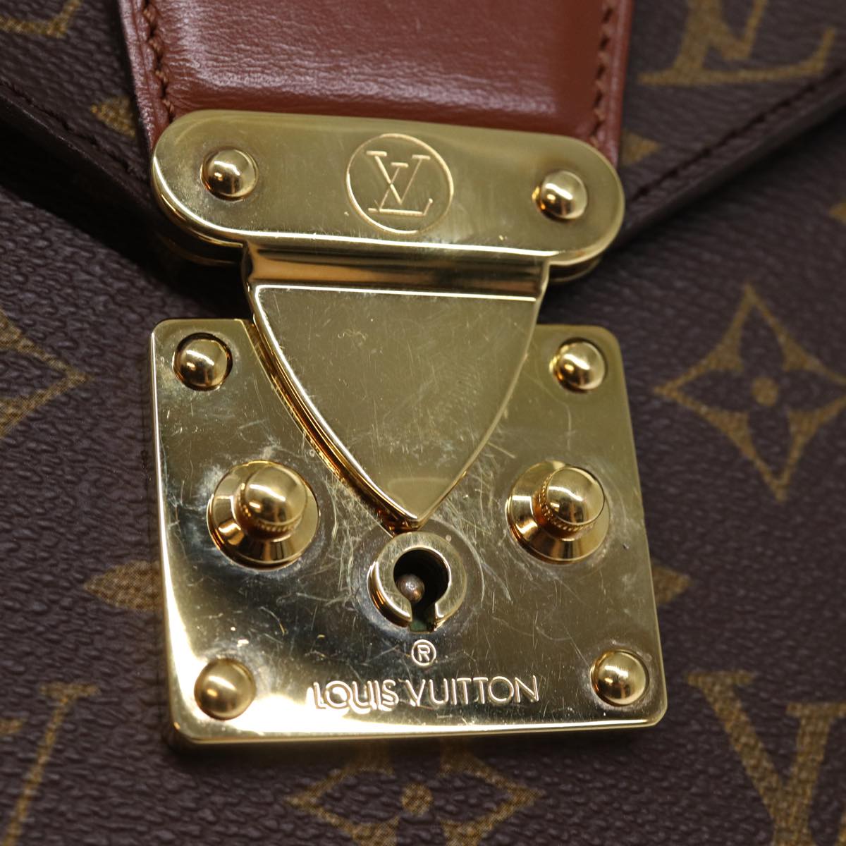 LOUIS VUITTON Monogram Porte Documents Bandouliere Bag M53338 LV Auth ep4274