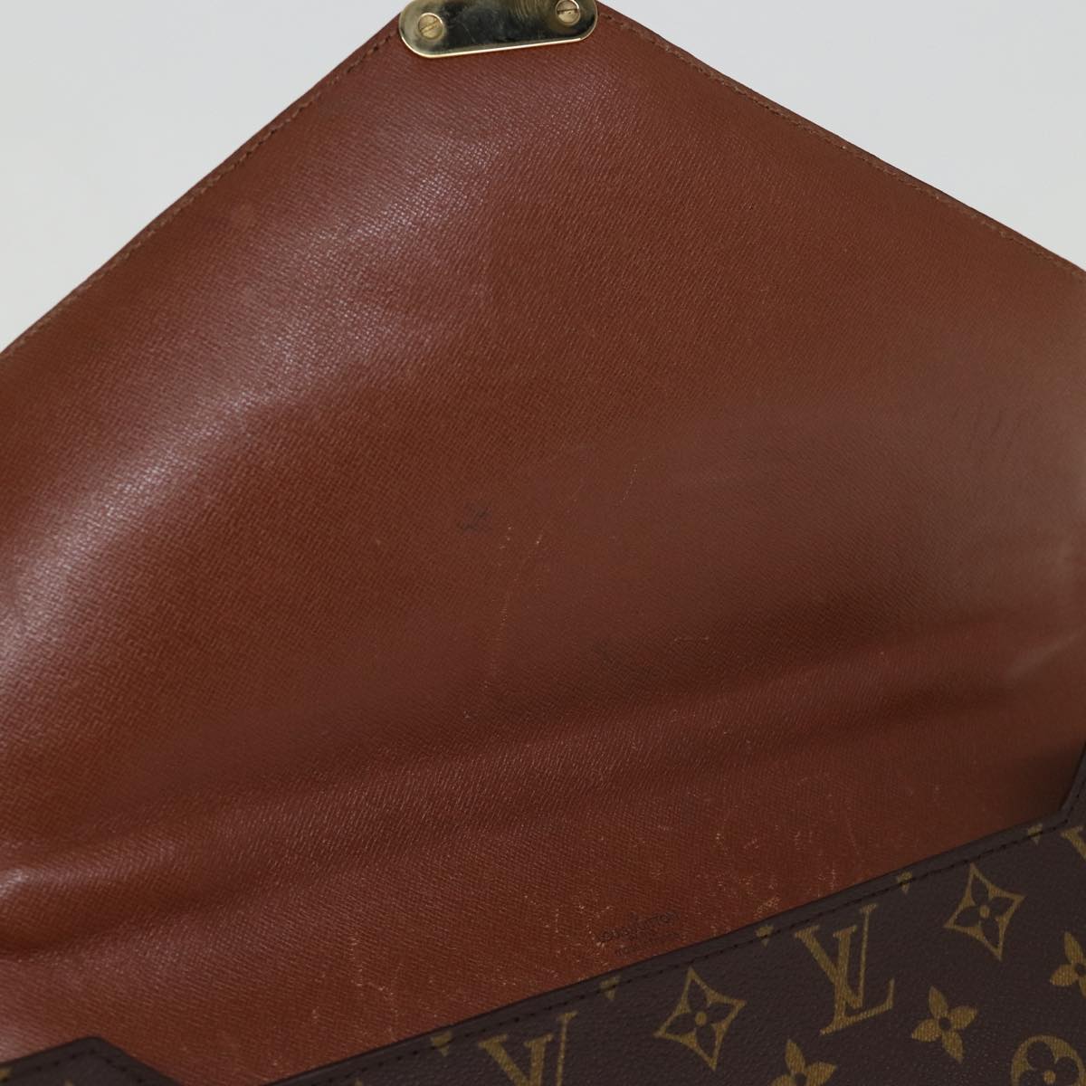 LOUIS VUITTON Monogram Porte Documents Bandouliere Bag M53338 LV Auth ep4274