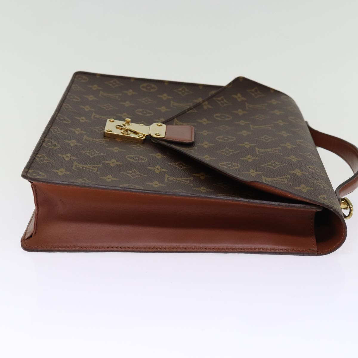 LOUIS VUITTON Monogram Porte Documents Bandouliere Bag M53338 LV Auth ep4274